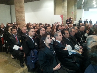 El Palacio del Almudí ha acogido el acto de toma de posesión del nuevo presidente del alto tribunal de la Región de Murcia